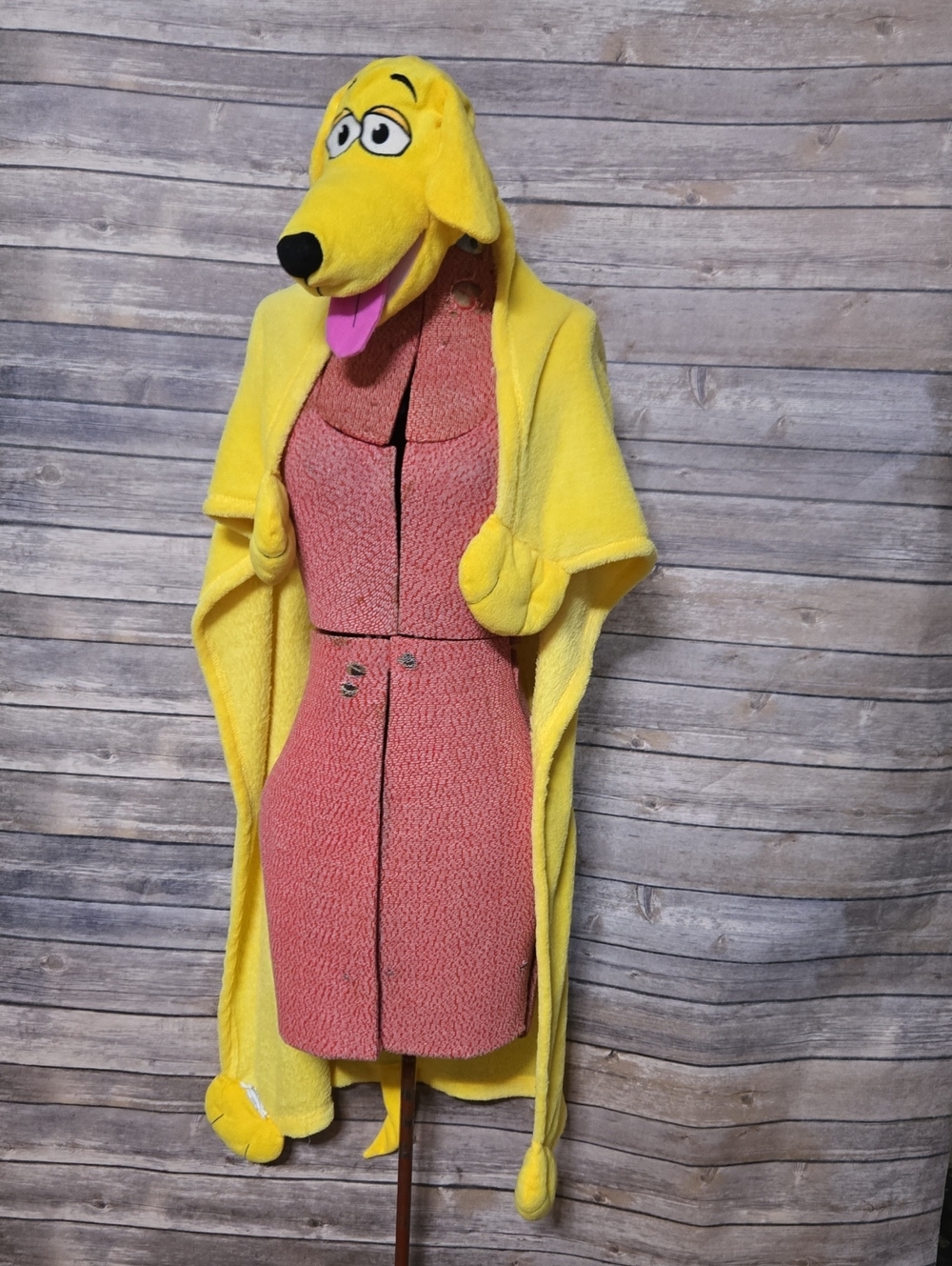 Cuddleuppets Yellow Dog Puppet Blanket